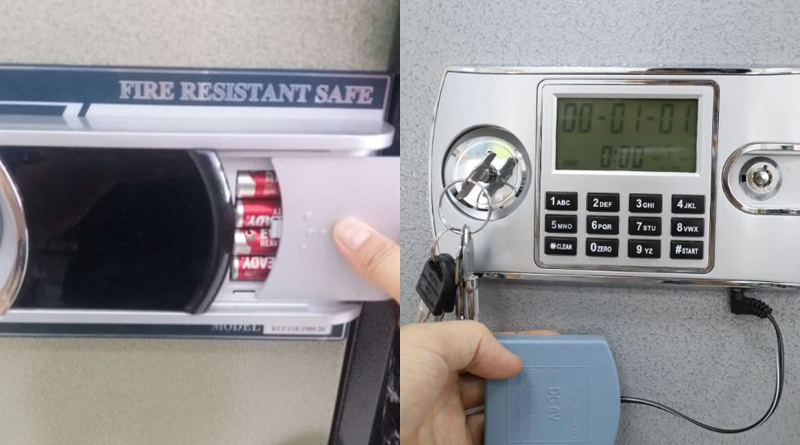 Giải pháp cho két sắt điện tử hết pin