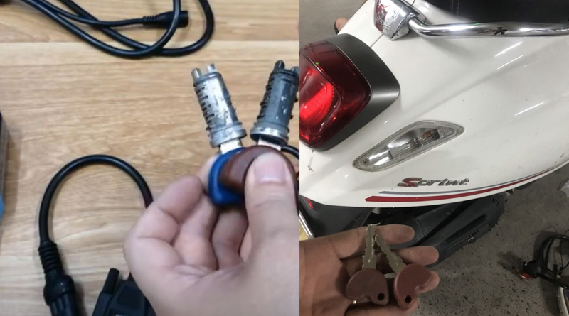 Làm chìa khóa xe Vespa