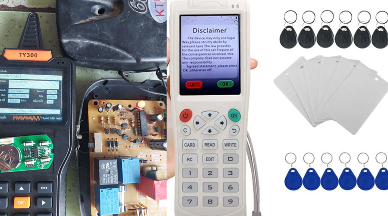 Sao chép remote cửa cuốn và thẻ từ thang máy