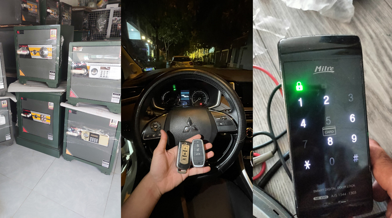 Sửa khóa két sắt, làm chìa khóa xe ô tô, sửa khóa điện tử