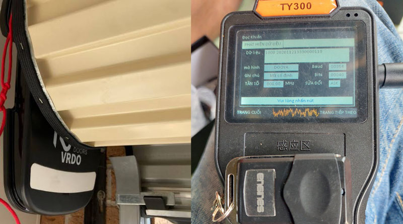 Làm remote cửa cuốn